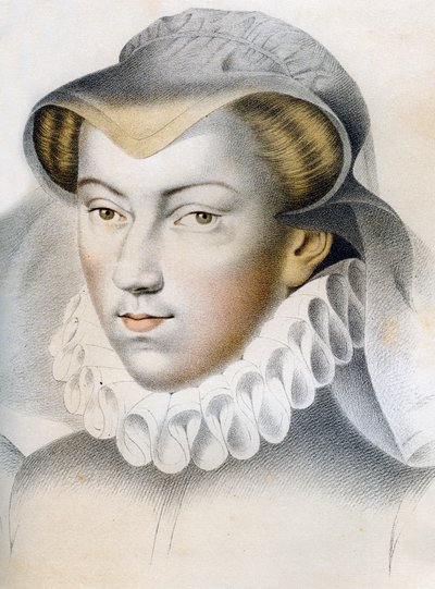 Louise de Lorraine-Vaudémont 1553-1601, 16. Jahrhundert 1849 von Franz Kellerhoven