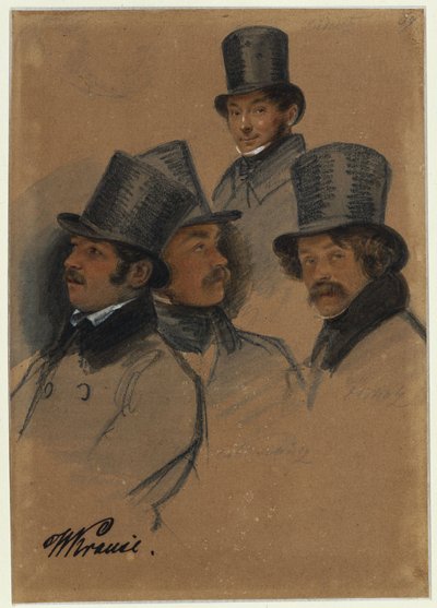Ludwig Elsholtz, Wilhelm Krause, Karl Friedrich G. Lüderitz, Karl Friedrich Schulz von Franz Krüger