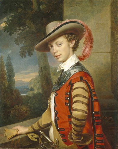 Porträt von Prinz Nikolai Saltykov in Kostüm, 1850 von Franz Krüger