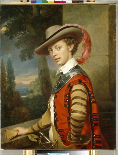 Porträt von Prinz Nikolai Saltykow in Verkleidung von Franz Krüger