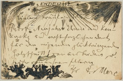 Neujahrsgruß von Franz Marc