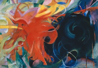 Kämpfende Formen von Franz Marc
