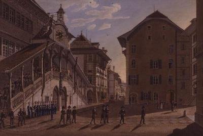 Der Berner Große Rat verlässt das Rathaus von Franz Schmidt