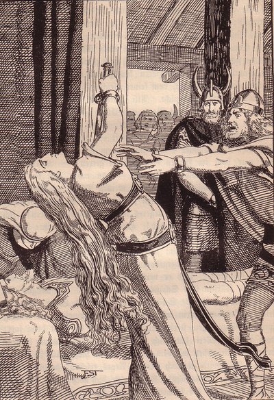 Illustration für Die Edda: Germanische Götter und Helden von Hans von Wolzogen von Franz Stassen