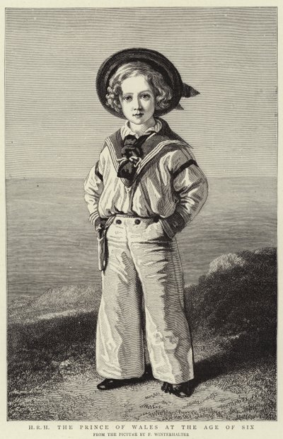 Seine Königliche Hoheit der Prinz von Wales im Alter von sechs Jahren von Franz Xaver  Winterhalter (after)