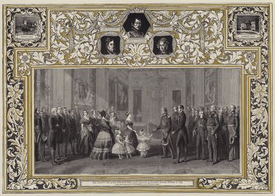 Ihre Majestät die Königin empfängt König Louis Philippe im Windsor Castle, 8. Oktober 1844 von Franz Xaver Winterhalter