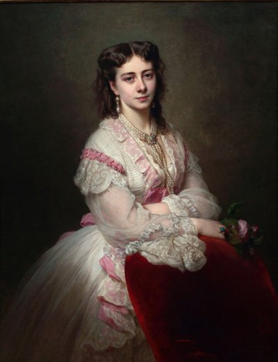 Porträt der Gräfin Maria Branicka, geb. Prinzessin Sapieha, 1865 von Franz Xaver Winterhalter