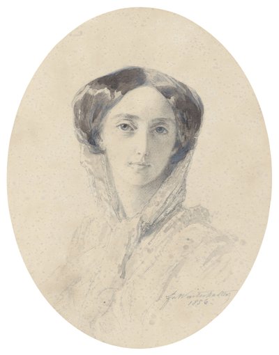 Porträt der Großfürstin Olga Nikolajewna von Russland 1822-1892, Königin von Württemberg von Franz Xaver Winterhalter