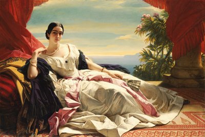 Porträt von Leonilla, Prinzessin von Sayn-Wittgenstein-Sayn von Franz Xaver Winterhalter