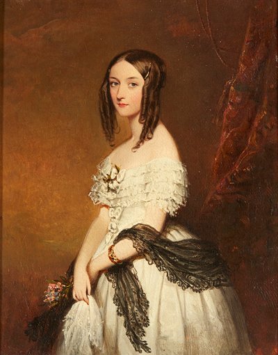 Ein Stillleben mit verschiedenen Blumen in einer Vase und gemischten Früchten auf einem Sims von Franz Xavier (manner of) Petter