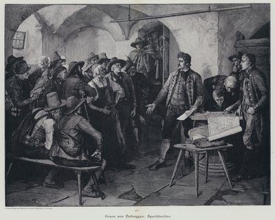 Josef Speckbacher, Anführer des Tiroler Aufstands gegen die Herrschaft Napoleons I. von Franz von (after) Defregger