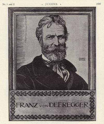 Franz von Defregger, österreichischer Künstler von Franz von Stuck