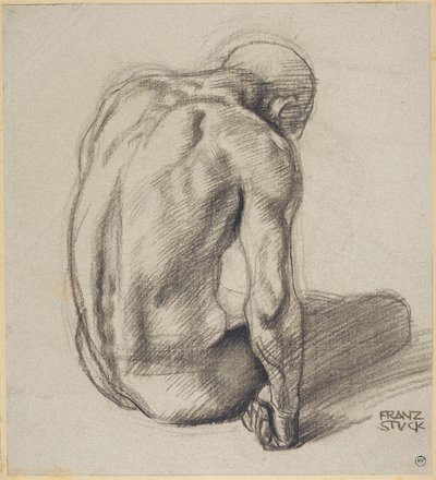 Sitzender Mann von Franz von Stuck