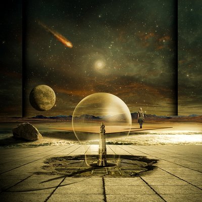 Kosmische Wüstenreise von Franziskus Pfleghart