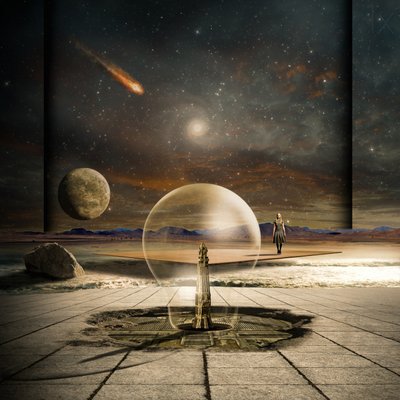 Kosmische Traumlandschaft von Franziskus Pfleghart
