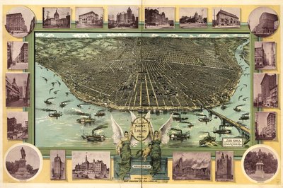 Saint Louis im Jahr 1896 von Fred; Fred Graf Engraving Co. Graf