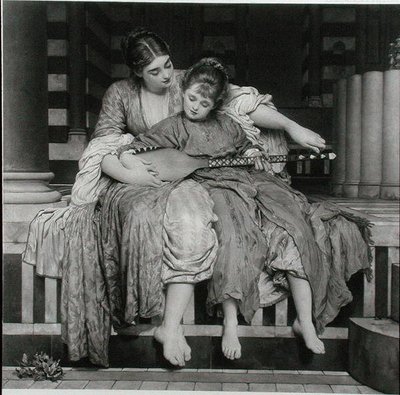 Die Musikstunde, veröffentlicht von The Fine Art Society von Frederic (after) Leighton