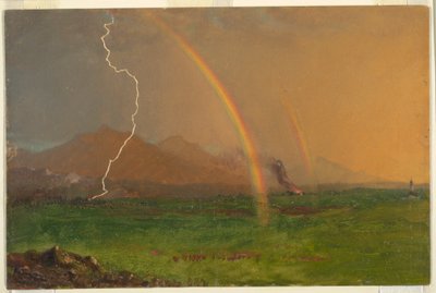 Alpenszene im Gewitter, 1868 von Frederic Edwin Church