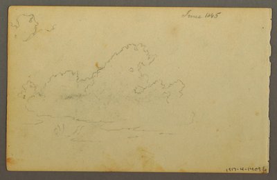 Zeichnung, Catskill Mountain House, 1844 von Frederic Edwin Church