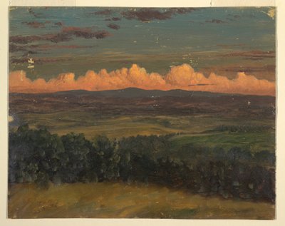 Zeichnung, Catskills vom Hudson, New York, 1870–1880 von Frederic Edwin Church
