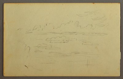 Zeichnung, Wolken, möglicherweise 1844 von Frederic Edwin Church