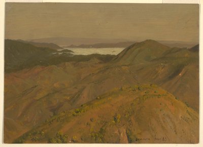 Ferne Ansicht über Hügelkuppen, August 1865 von Frederic Edwin Church