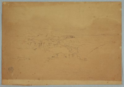 Zeichnung. Skizzen. Landschaft, "In der Nähe von Tacunga", Ecuador, 17. Juni 1857 von Frederic Edwin Church