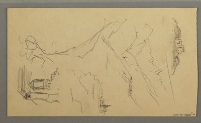 Haus, Brücke, Schloss, Dächer von Frederic Edwin Church