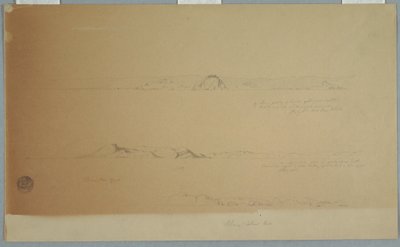 Landschaft nahe Fogo Island, Brimstone, Head, Change Island Rocks, 2. Juli 1869 von Frederic Edwin Church