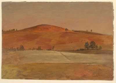 Landschaft mit niedrigem Hügel und Feldern, 1870–80 von Frederic Edwin Church