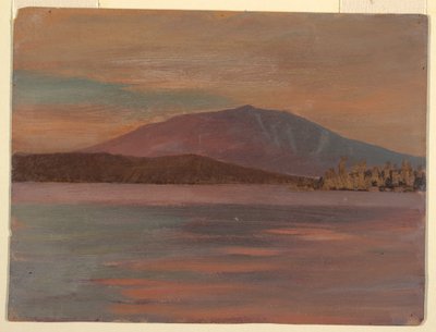Zeichnung, Mt. Katahdin vom Togue Pond, 1877 von Frederic Edwin Church