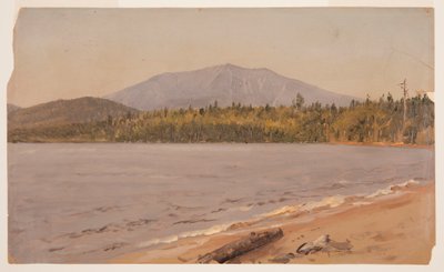 Zeichnung, Mt. Katahdin vom Togue Pond, möglicherweise 1878 von Frederic Edwin Church