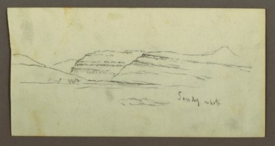 Ebene und Gebirgskette von Frederic Edwin Church