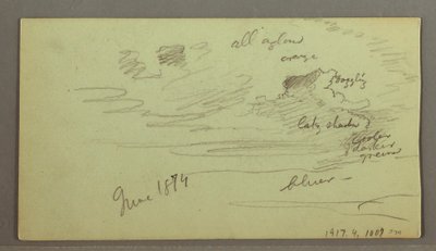 Fluss durch Berg, möglicherweise 1874 von Frederic Edwin Church