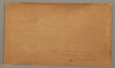 Seitenansicht eines Gebäudes, Fenster, 29. Mai 1868 von Frederic Edwin Church