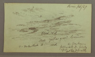 Himmelsstudie, 1. Februar 1869 von Frederic Edwin Church