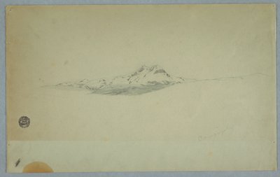 Verschneiter Gipfel des Vulkans, 1850–60 von Frederic Edwin Church