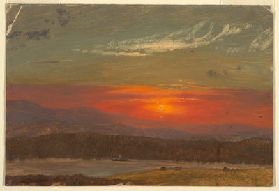 Sonnenuntergang über den Catskills von Frederic Edwin Church