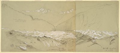 Oberer Aletschgletscher mit dem Großen Fusshorn, 1868 von Frederic Edwin Church