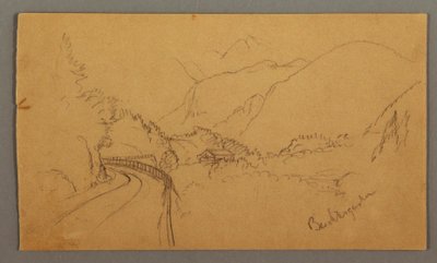 Windende Straße durch das Tal, Haus, möglicherweise 1868 von Frederic Edwin Church
