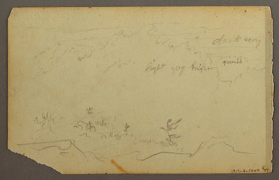 Zeichnung, Bewaldete Landschaft, 1844 von Frederic Edwin Church
