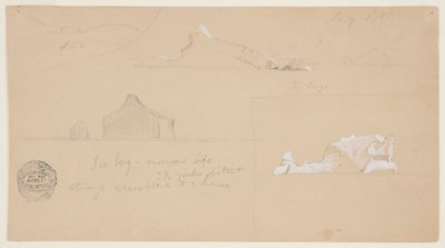 Eisberg mit seltsamer Ähnlichkeit zu einem Haus von Frederic Edwin Church