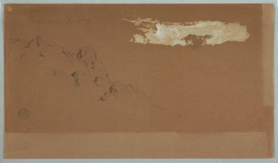 Berge in der Nähe von Mocho, Ecuador, wahrscheinlich Mt. Chimborazo von Wolken umrahmt von Frederic Edwin Church