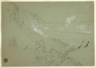 Niagarafälle vom Fuß des Aussichtspunkts von Frederic Edwin Church