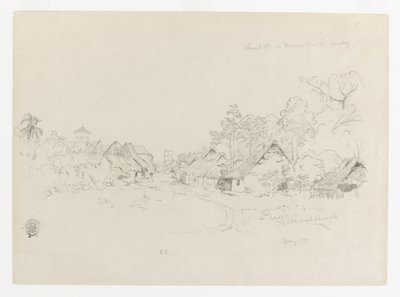 Straße in Mompos, Kolumbien von Frederic Edwin Church