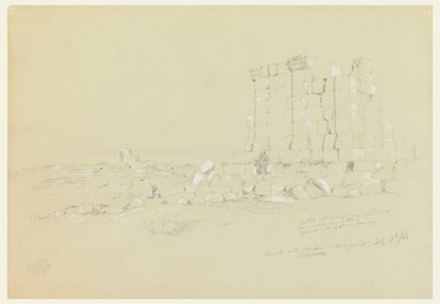 Tempel mit Semua [heutiges as-Samu] in der Ferne von Frederic Edwin Church