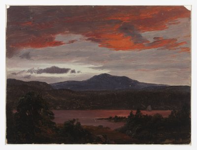 Turner Pond mit Pomola Peak und Baxter Peak, Maine von Frederic Edwin Church
