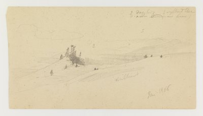 Bewaldeter Hügel, Hügeltal, Sonne von Frederic Edwin Church