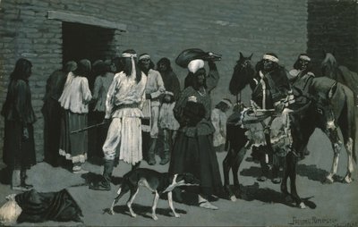 Pueblo-Indianerdorf von Frederic Remington