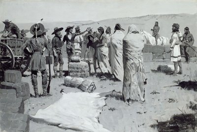 Der Dolmetscher winkte dem Jüngling von Frederic Remington